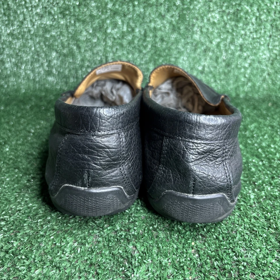 FootJoy Mens Size 13 W Wide Black Leather Slip On Golf Loafer Shoes - Image 4 of 4