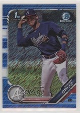 2019 Bowman Chrome Prospects Blue Shimmer Refractor /150 Derian Cruz #BCP-11 2zr