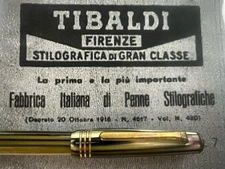 TIBALDI Fountain Pen 50 In Celluloid Piston Nib M Vintage