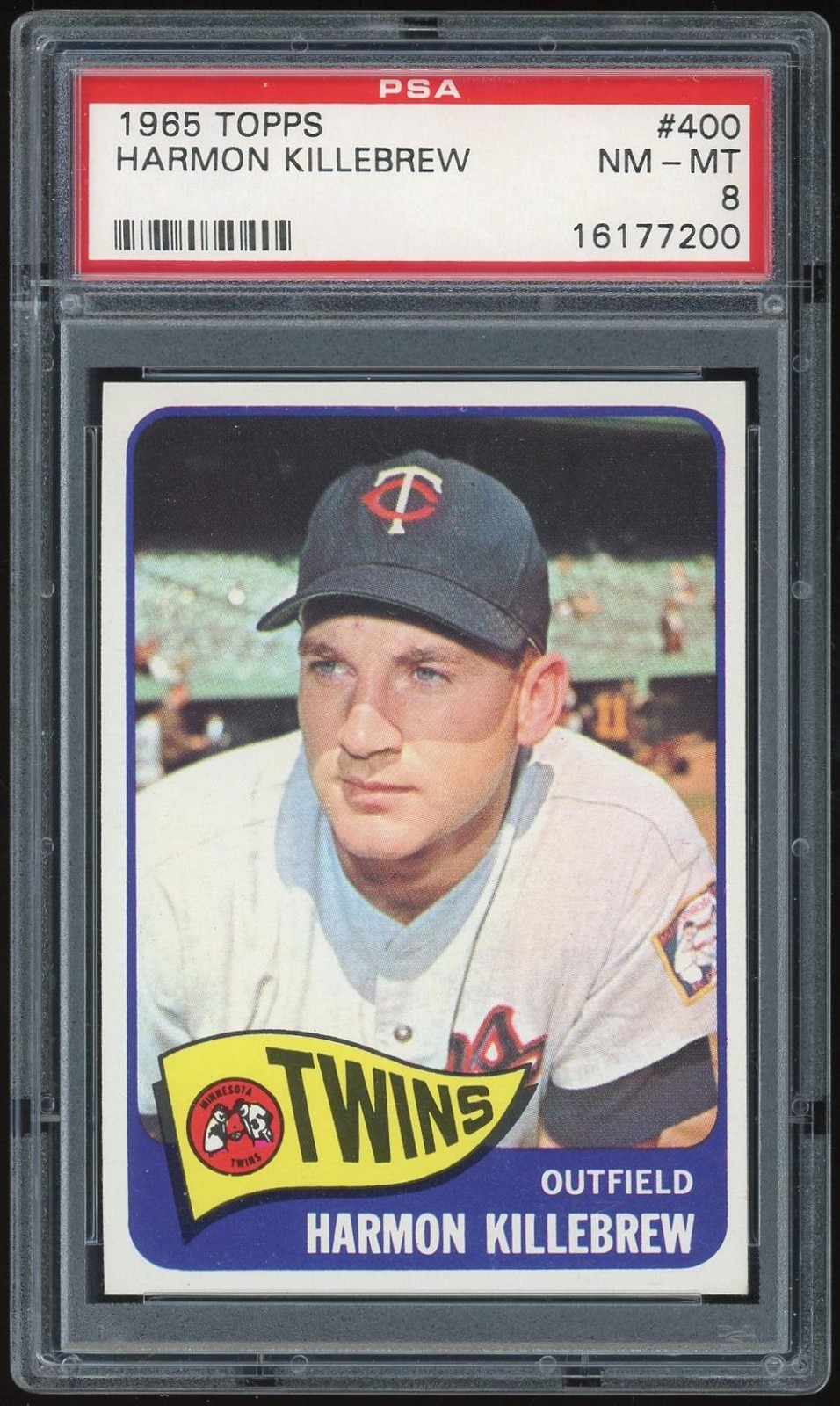 1965 Topps #400 Harmon Killebrew PSA 8 *7200