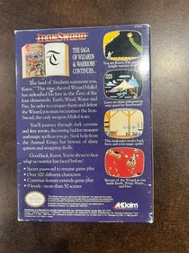 Iron Sword Wizards and Warriors II Nintendo NES Complete CIB
