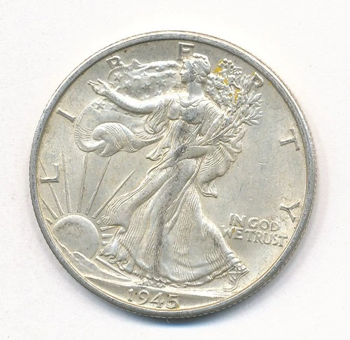 1945 S WALKING LIBERTY SILVER HALF DOLLAR