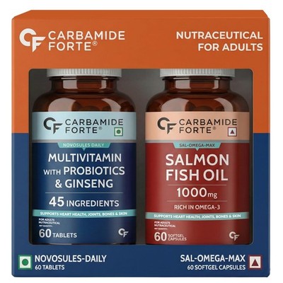 Carbamide Forte Multivitamin Tablet for Men and Women with Probiotics & Omega 3