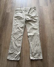 Levi's Men's Beige Straight Slim Fit Cotton Denim Jeans Mid Rise 5-Pocket