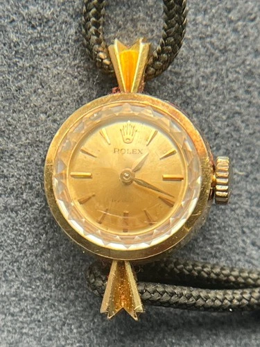 ROLEX LADYS "ORCID" 18KT SOLID YELLOW GOLD VINTAGE WRISTWATCH ORIGINAL DIAL.