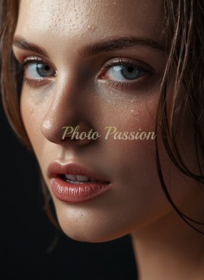 Foto A4 Frau Portrait Abstrakt Spritzposter (4150)