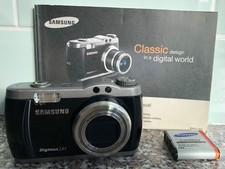 Samsung Digimax L85 Digital Compact Camera.Tested, Working. Battery, User Manual