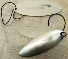 CONCORDE LUGGAGE TAG Set RARE & NEW Plastic Air TRAVEL British Airways