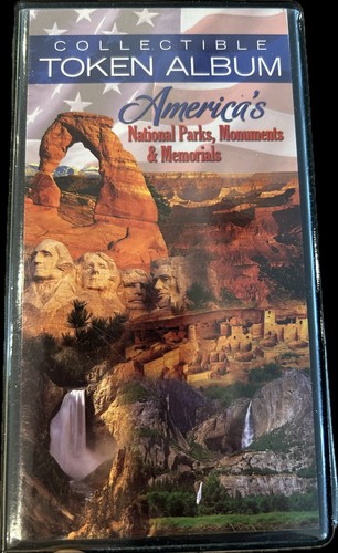 NATIONAL PARK TOKEN ALBUM, Cap. 30 Collectible Tokens, Good Condition & Empty
