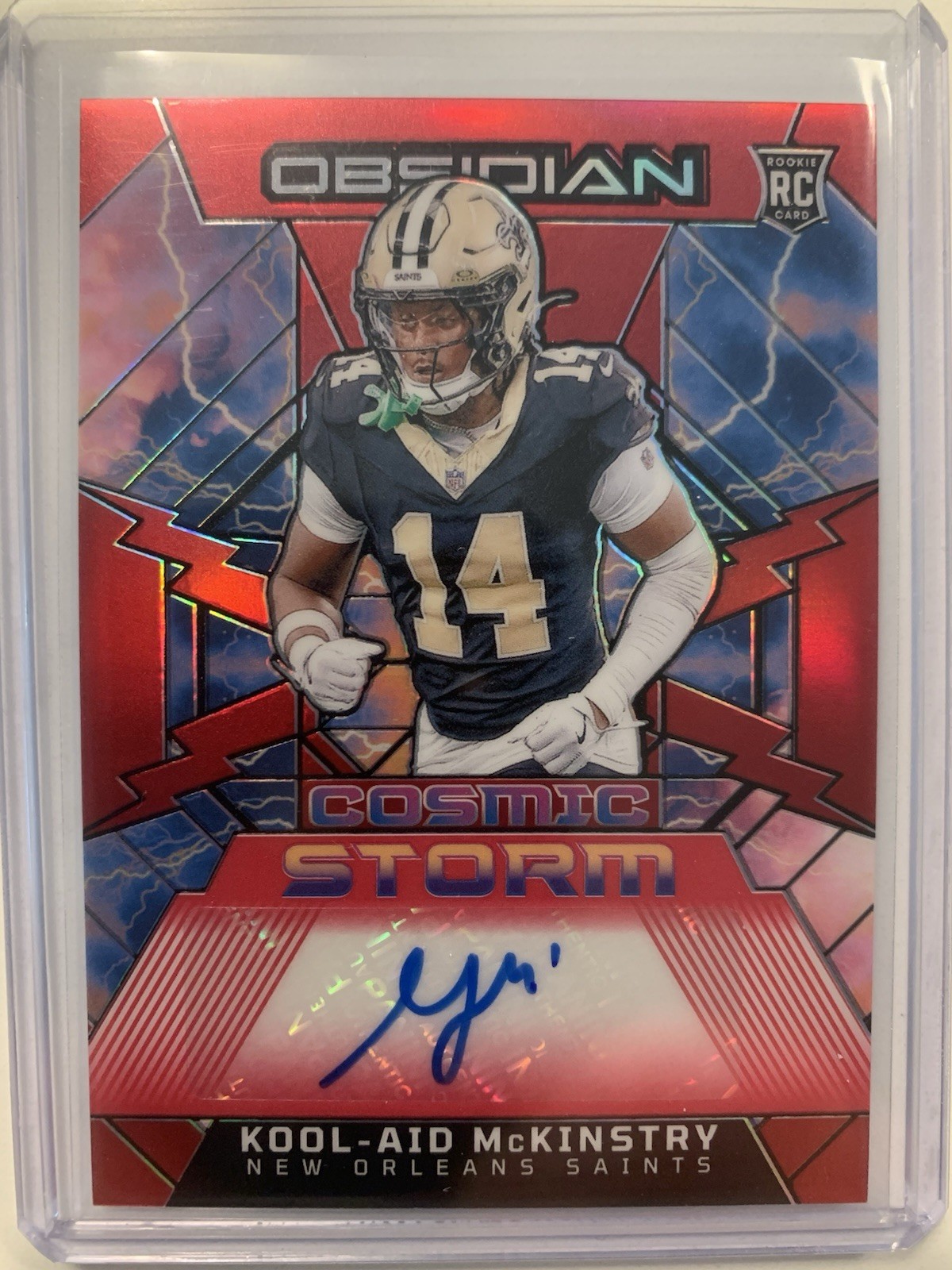 Kool-Aid McKinstry Panini Obsidian Cosmic Storm Signatures #CSSKMY Red