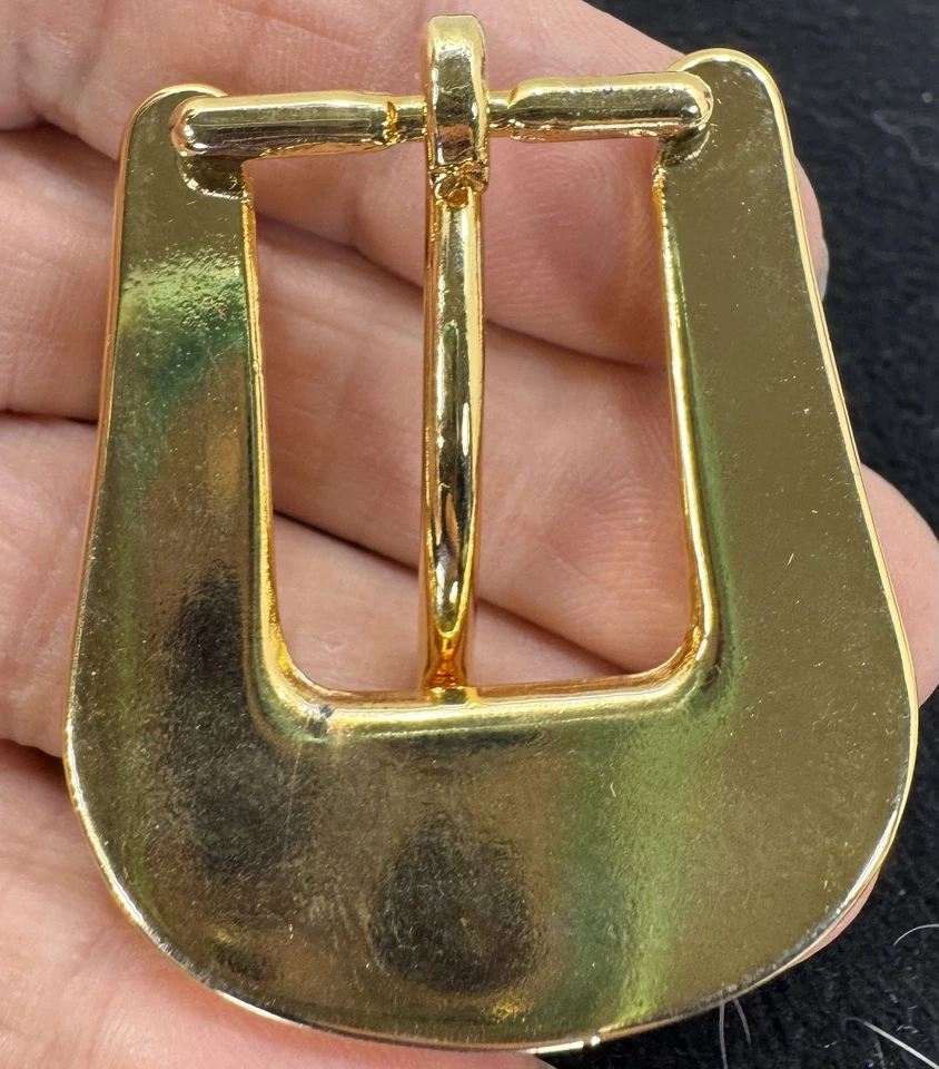 "Juego de 3 hebillas de cinturón florales en tono dorado occidental se adapta a banda de sombrero de cuello de cinturón de 11/16""" Foto 4 de 4