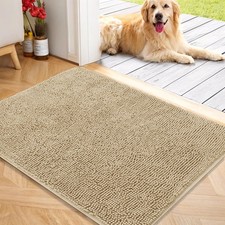 Dog Door Mat for Muddy Paws 40x32, Absorbs Moisture and Dirt, Absorbent Non-S...