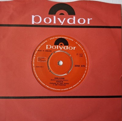 Teach-In - Ding-A-Dong/Let Me In 7'' UK Polydor Original 45 1975