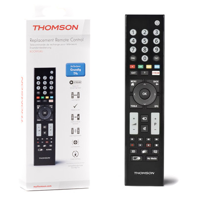 Thomson Ersatzfernbedienung für alle Grundig TV Geräte Handsender Fernbedienung