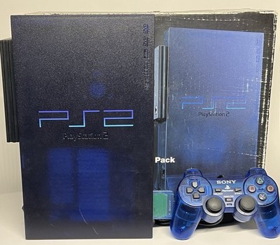 プレステ2.ゲームボーイ Sony PlayStation 2 BB Pack Midnight Blue Console for sale online