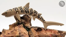 Unique 3D Printed Tiger Shark Fidget Toy (Tan/Black)