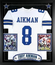 Troy Aikman Signed Autographed Dallas Cowboys Jersey Framed Beckett