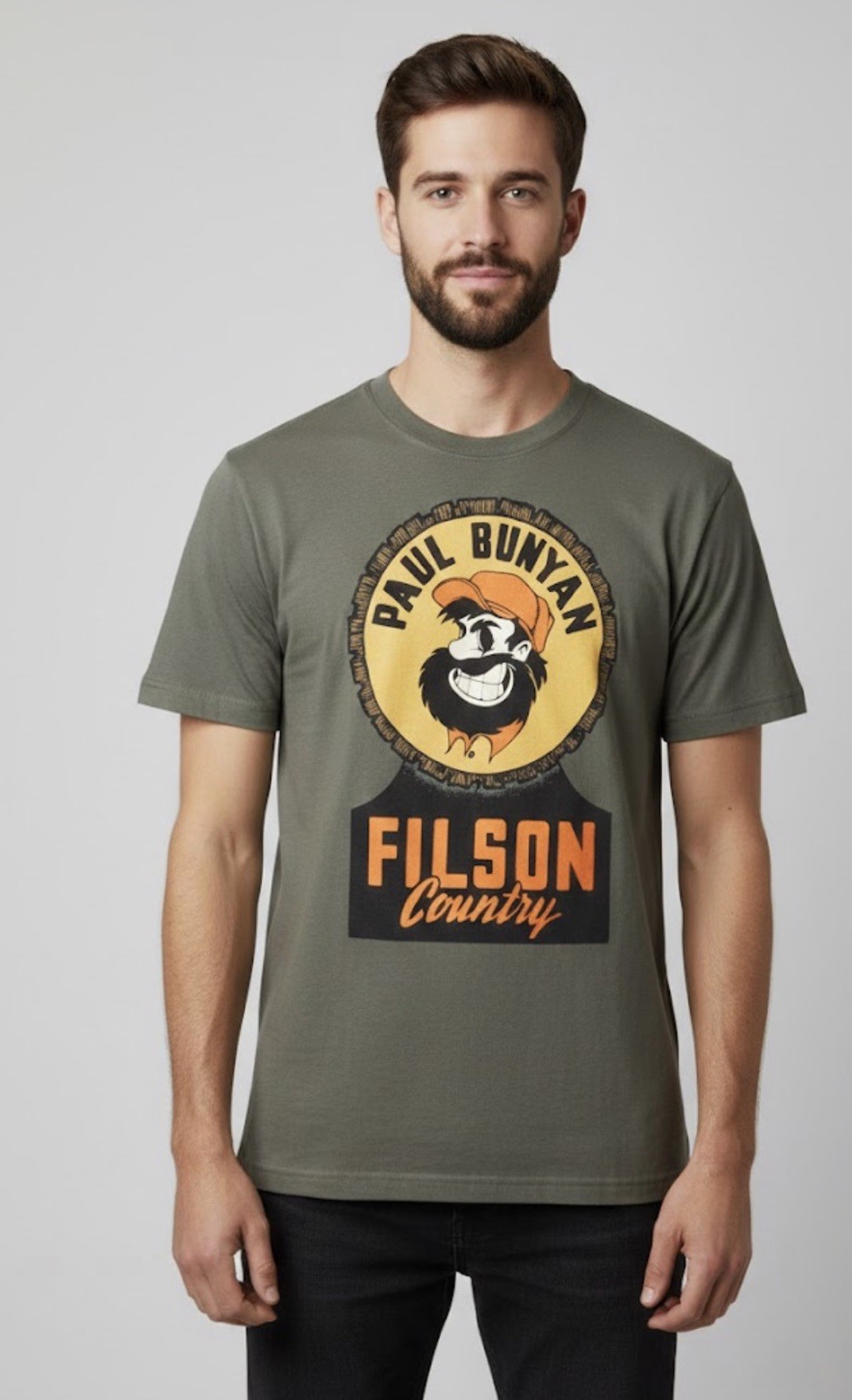 Filson Men's Paul Bunyan Graphic T-Shirt - Filson Country Grey - Size XL