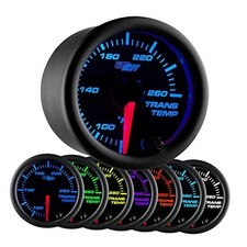 Black 7 Color 260F Automatic Transmission Temp Gauge Kit - Includes 1/8-27