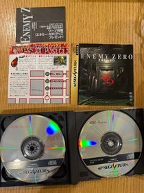 Sega Saturn HST-3220 Console w/2 Games, Controller, Cables Used