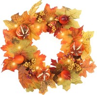 TüRkranz Herbstdeko 35 Cm HäNgend FüR HaustüR Deko Herbst