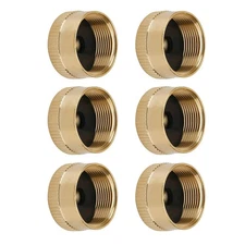 6PCS Solid Brass Propane Bottle Caps Cover For 1 LB Gas Tank Cylinder Seal