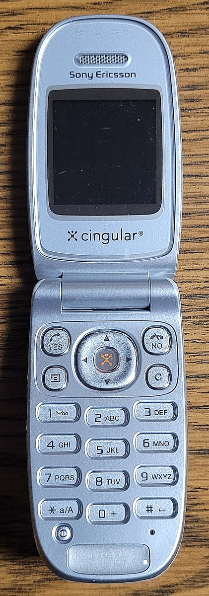 Sony Ericsson Z300a - Blue ( Cingular ) Rare Flip Phone - Tested