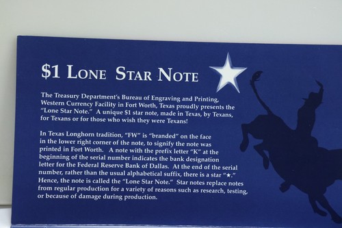 2000 $1 Texas Loan StarNote with Star - US Mint Issue - Picture 2 of 4