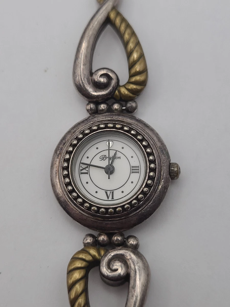 Brighton Gramercy Park Watch Japan Movement Gold & Silver New Battery Brighton Gold Wristwatches for sale | eBay main image 4