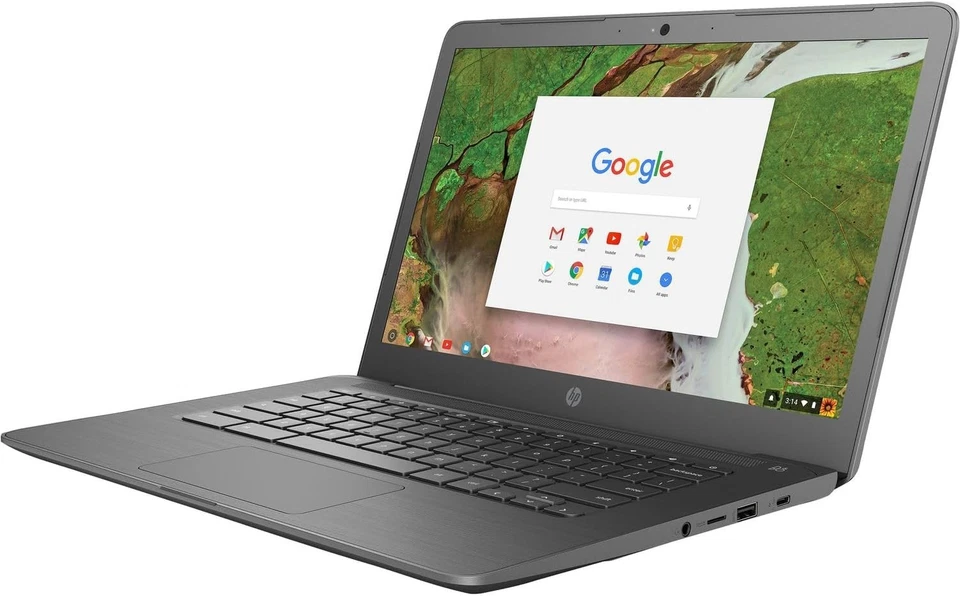 HP ChromeBook 14 G5 14" HD Laptop AMD A4 8GB RAM 32GB SSD Chrome OS w/ Charger - Image 2 of 4