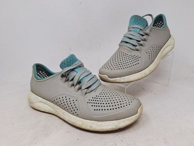 Crocs Womens LiteRide 360 Marbled Pacer Sneakers Gray Blue Size 5