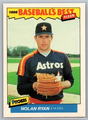 1986 Fleer Baseball's Best Sluggers vs. Pitchers #30 Nolan Ryan