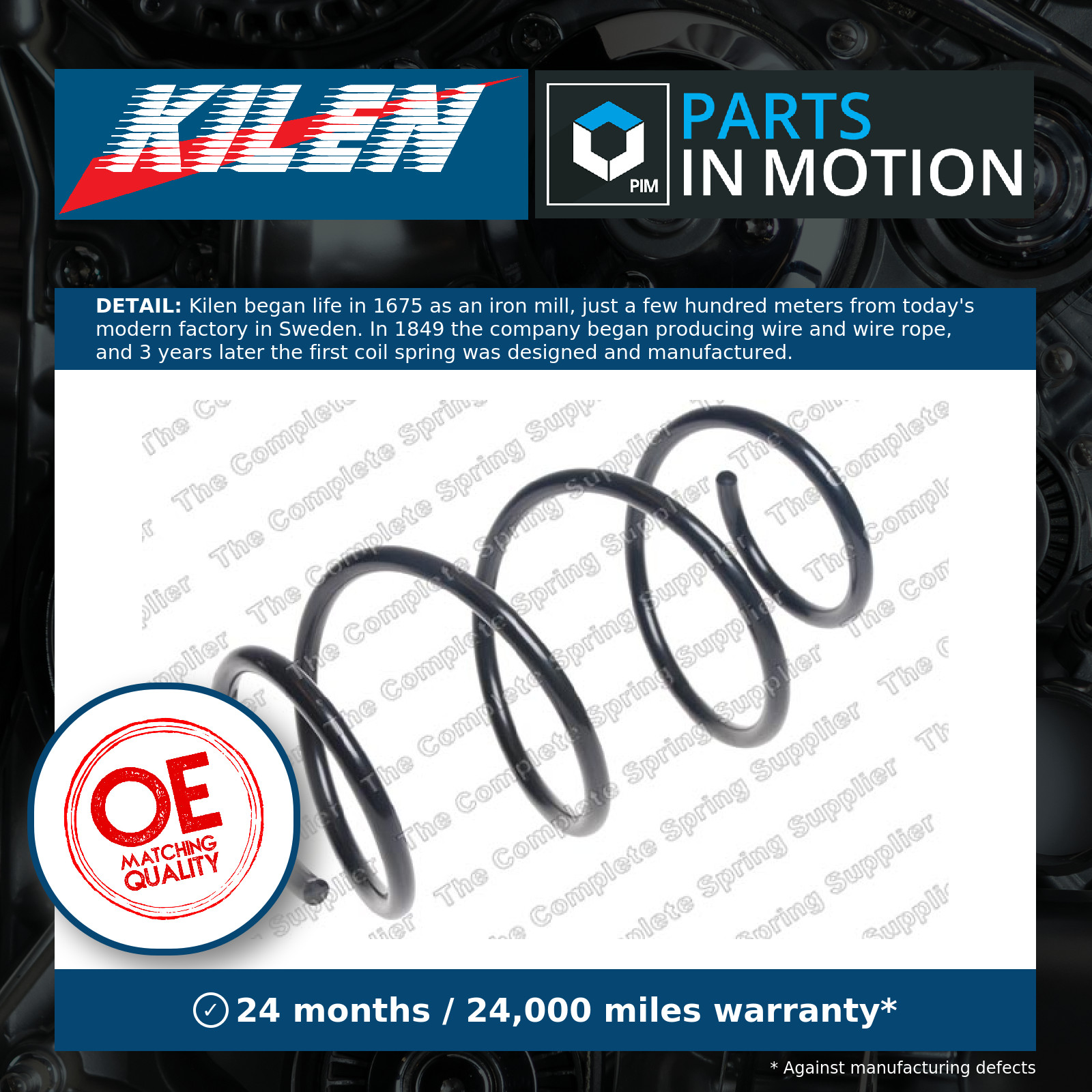 22828931 Front Coil Spring Single Suspension Replacement Spare Part By Sachs - Image 3