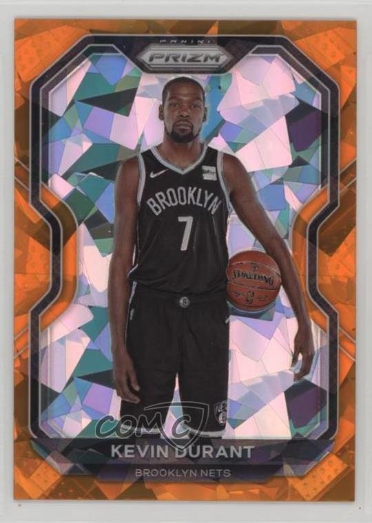 2020-21 Panini Prizm Orange Ice Prizm Kevin Durant #81 d3b