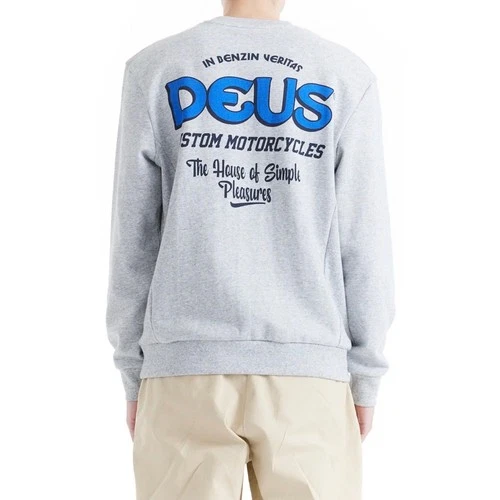 Deus Ex Machina Redeemer Crew Sweatshirt Mens Medium Grey Marle DMP258944-GRM-M - product listing photo