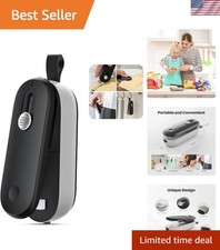 Mini Sellador de Bolsas 2 en 1 - Sello Térmico y Cortador con Cordón, Portátil Portátil Portátil C...