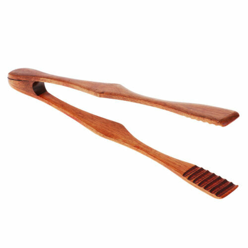 BURI Grillzange 12x Grillzange Buchenholz 48cm Gril Produktbild-Vorschau 8