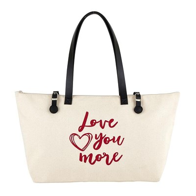 Shoulder Weekender Bag Vegan Leather 13'' H, Love You More - Pack of 2