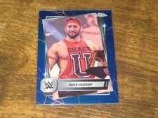 2025 Topps Chrome WWE Duke Hudson Blue Refractor #/150
