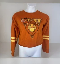 Disney Parks Lion King Simba Timone Pumba Cropped Long Sleeve Tee Shirt XL 0091