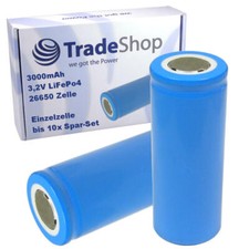 Trade-Shop Akku Einzelzelle 26650 LiFePo4 3,2...