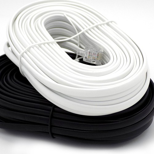 Lote de teléfono telefónico RJ11 a RJ11 ADSL cable módem router cielo rápido banda ancha BT - Imagen 11 de 14