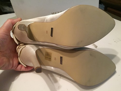 Menbur Platform Pumps Women's Shoes, Ivory, 40 EU, 9M US - Picture 5 of 6
