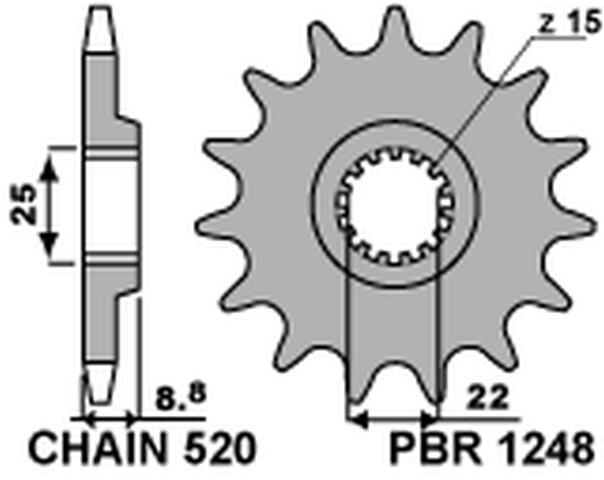 Pignon avant 12 dents JTF1901.12 pour une accélération maximale en KTM SX