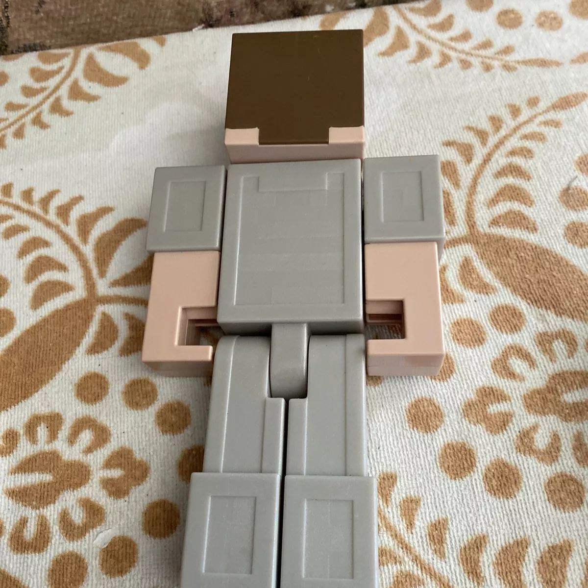 Bonecos Steve E Golem De Ferro Armadura Minecraft Playset - R$ 222,9