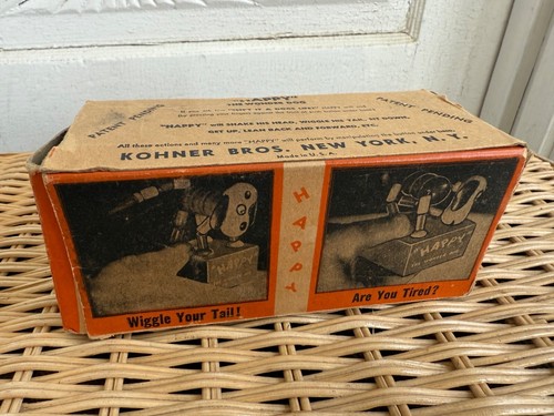 Vintage 50's Kohner Happy Dog Wood Puppet Original Box - Picture 5 of 15
