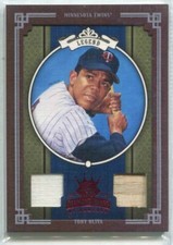 2005 DIAMOND KINGS RED FRAMED DUAL BAT #291 TONY OLIVA TWINS 46/100