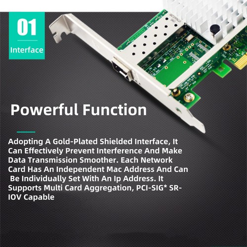 For Intel X520-DA1 10GbE Ethernet Converged Network Adapter Support Windows7/8 - Photo 4/11