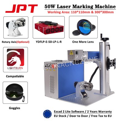 50W JPT LP Fiber Laser Marking Machine Laser Engraving For Metal Jewelry EU Ship