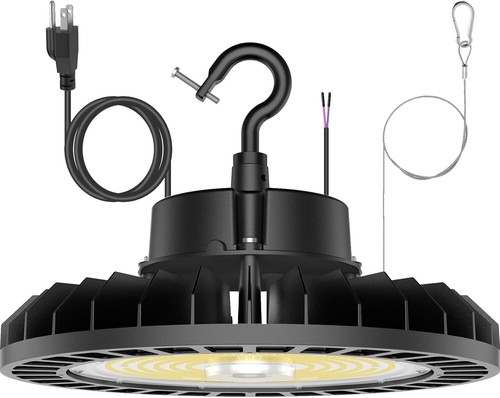 US Plug 150W 200W 240W LED High Bay Light for Warehouse Stadium Gym AC 100-277V - Picture 3 of 12